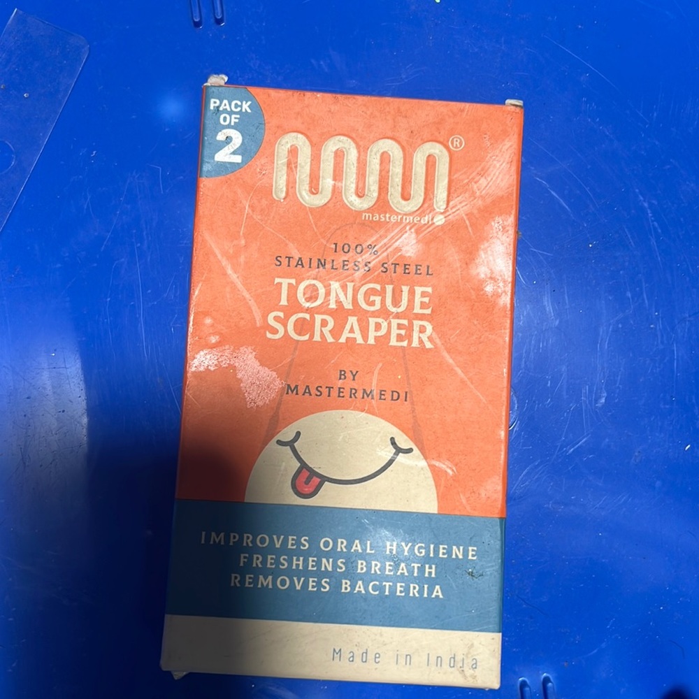 NIB Mastermedi Set of 2 Tongue Cleaner Tongue Scraper